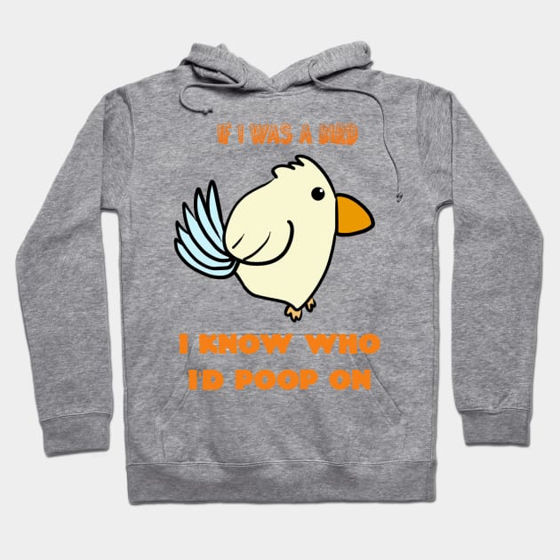 If I Was A Bird I Know Who I'd Poop On Hoodie by Monster To Me